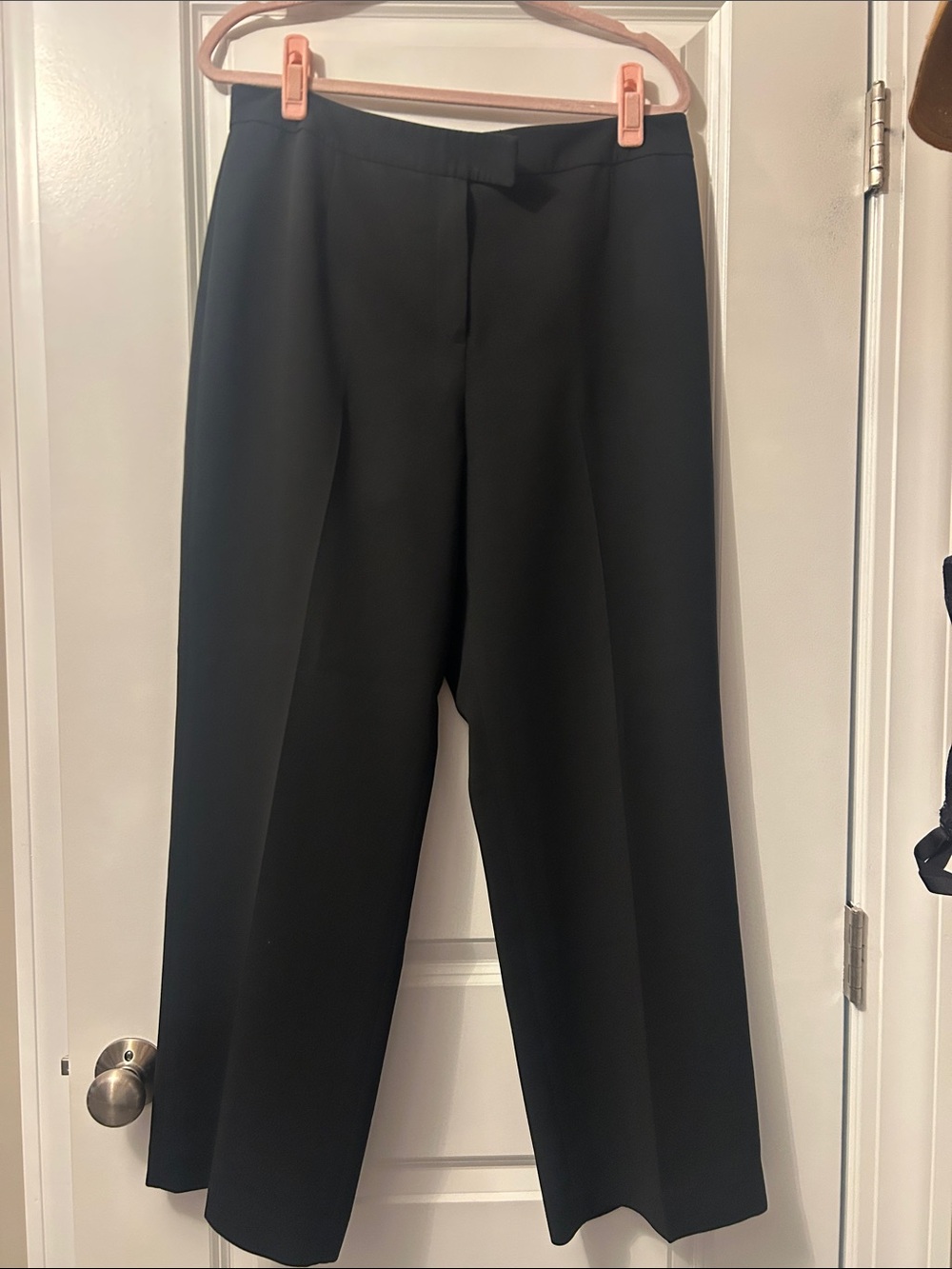 Kasper Black Wide-Leg Trousers